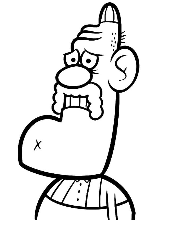 Desenhos de Desenhe Titio Avô imprimível para colorir