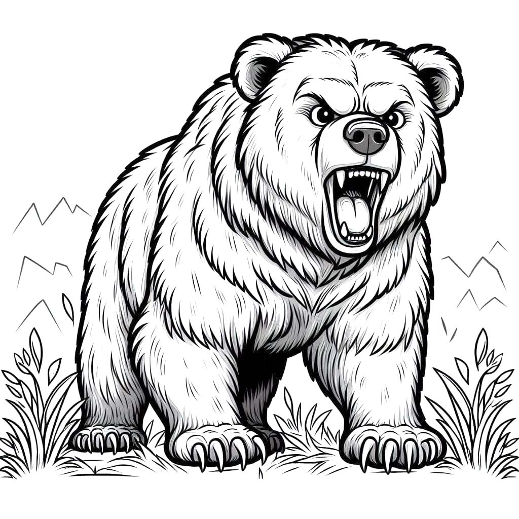 Desenhe Urso gratuita para colorir