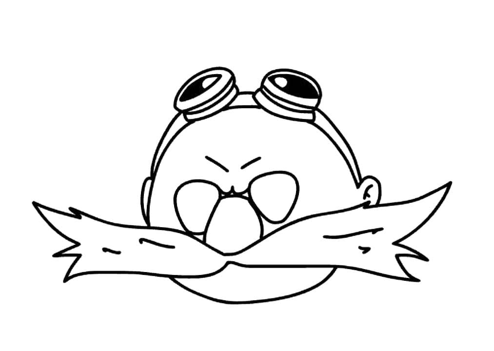Desenhos de Desenhe rosto Doutor Ivo Robotnik para colorir