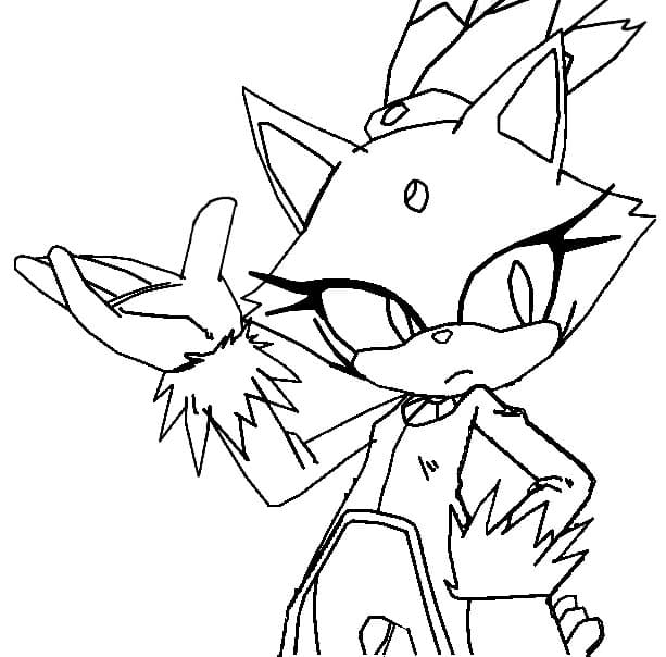 Desenhos de Desenho Blaze the Cat em crianças para colorir