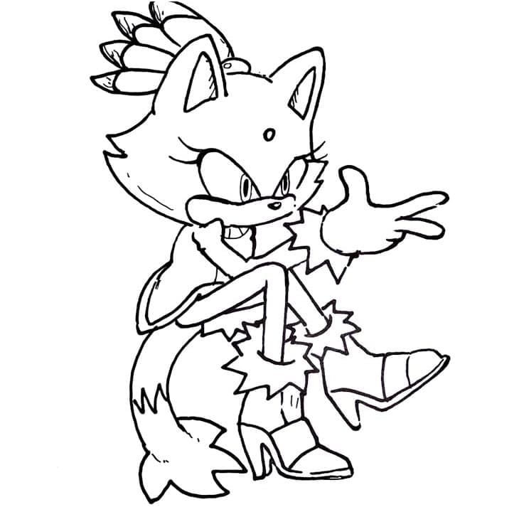 Desenhos de Desenho Blaze the Cat grátis para crianças para colorir