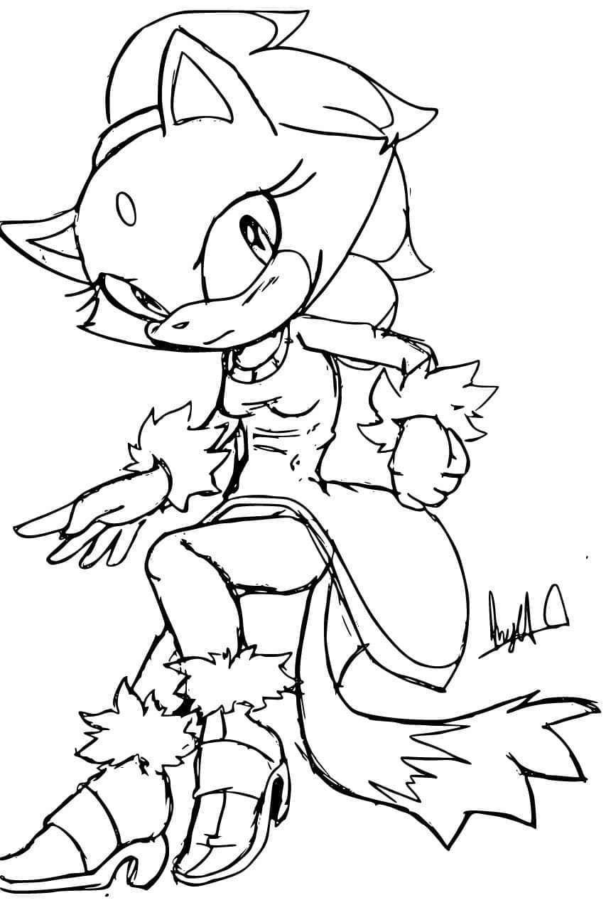 Desenhos de Desenho Blaze the Cat imprimível para colorir