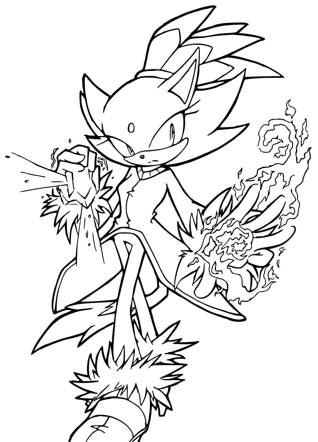 Desenhos de Desenho Blaze the Cat legal para colorir