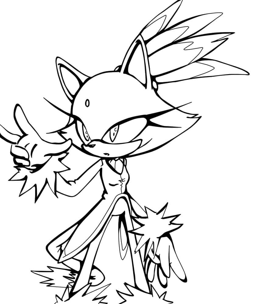 Desenhos de Desenho Blaze the Cat para crianças para colorir
