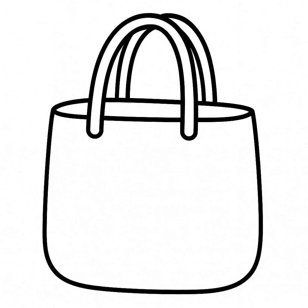 Desenhos de Desenho Bolsa fácil em crianças para colorir