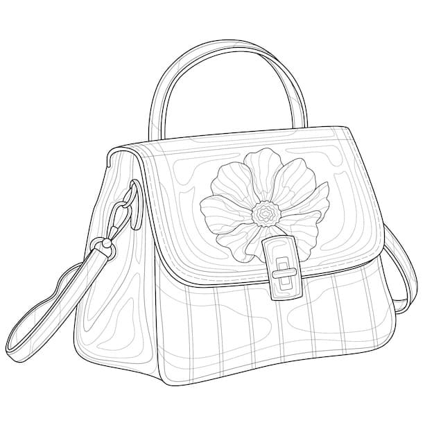 Desenhos de Desenho Bolsa impressão para colorir