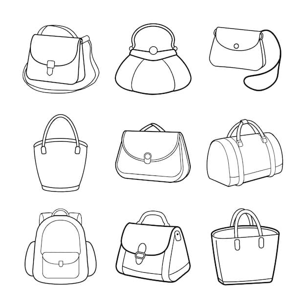 Desenhos de Desenho Bolsa para crianças para colorir