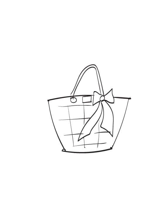 Desenhos de Desenho Bolsa simples para colorir