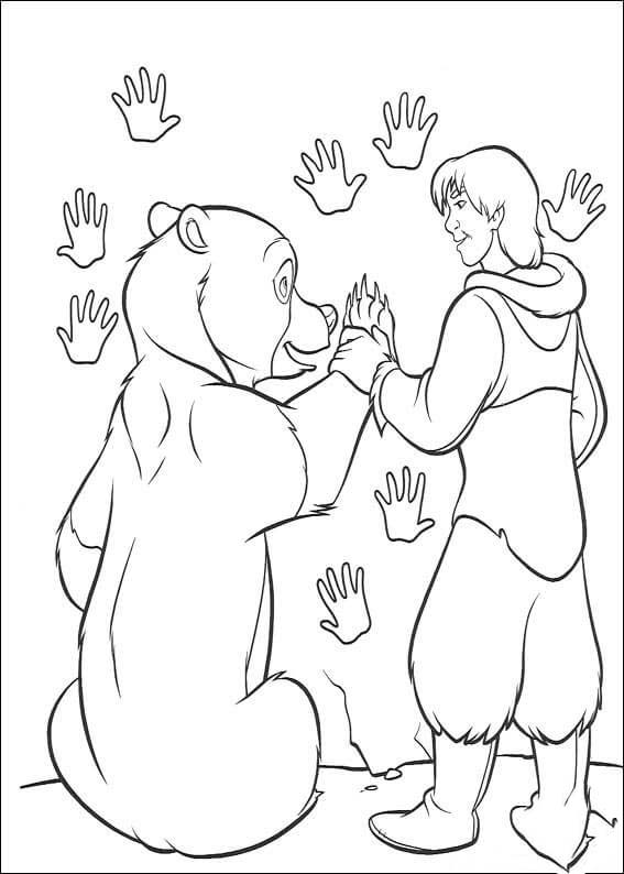 Desenho Irmão Urso para imprimir para colorir