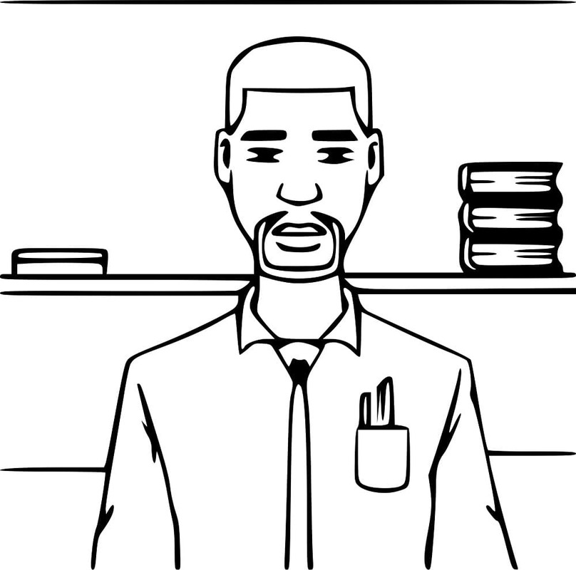Desenhos de Desenho Professora impressão para colorir
