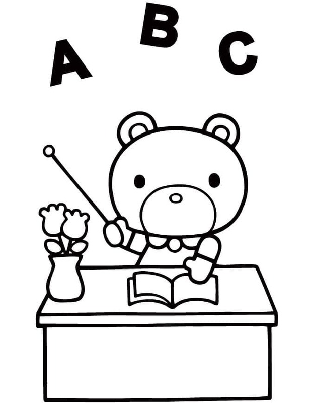 Desenhos de Desenho Professora simples para colorir