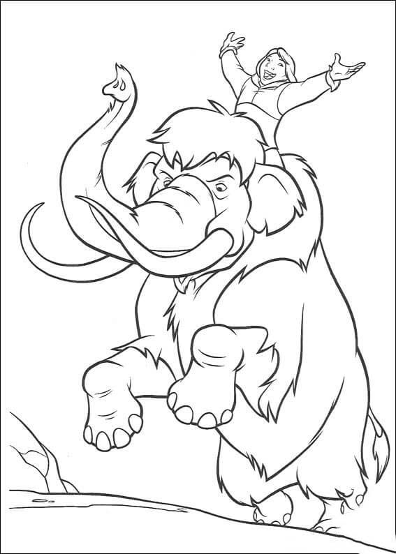 Desenho animado do irmão urso para colorir