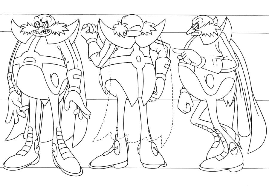 Desenhos de Doutor Ivo Robotnik grátis para colorir