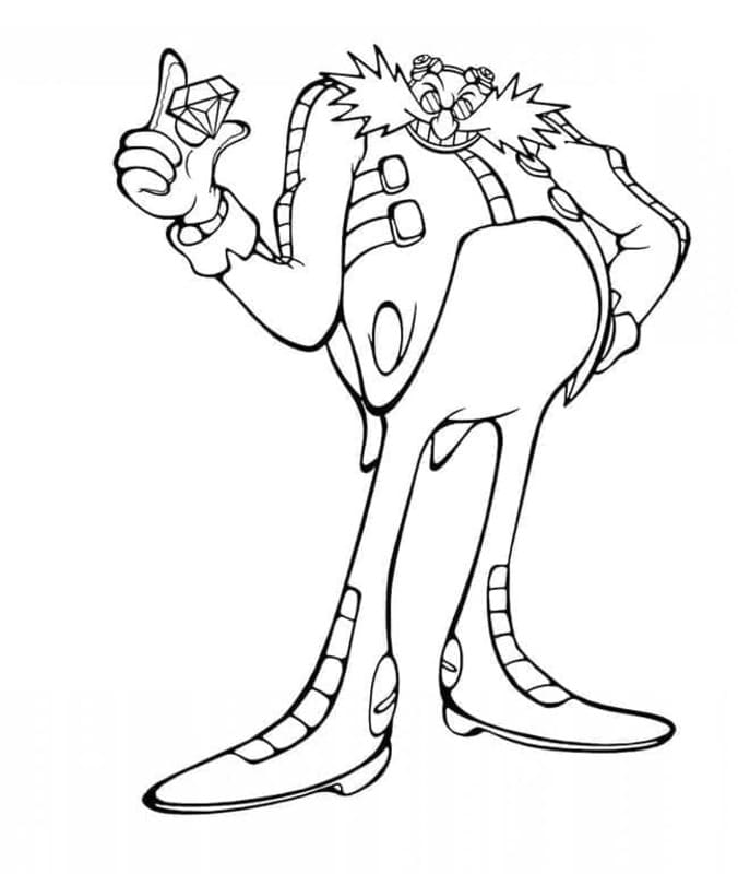 Desenhos de Doutor Ivo Robotnik impressão para colorir