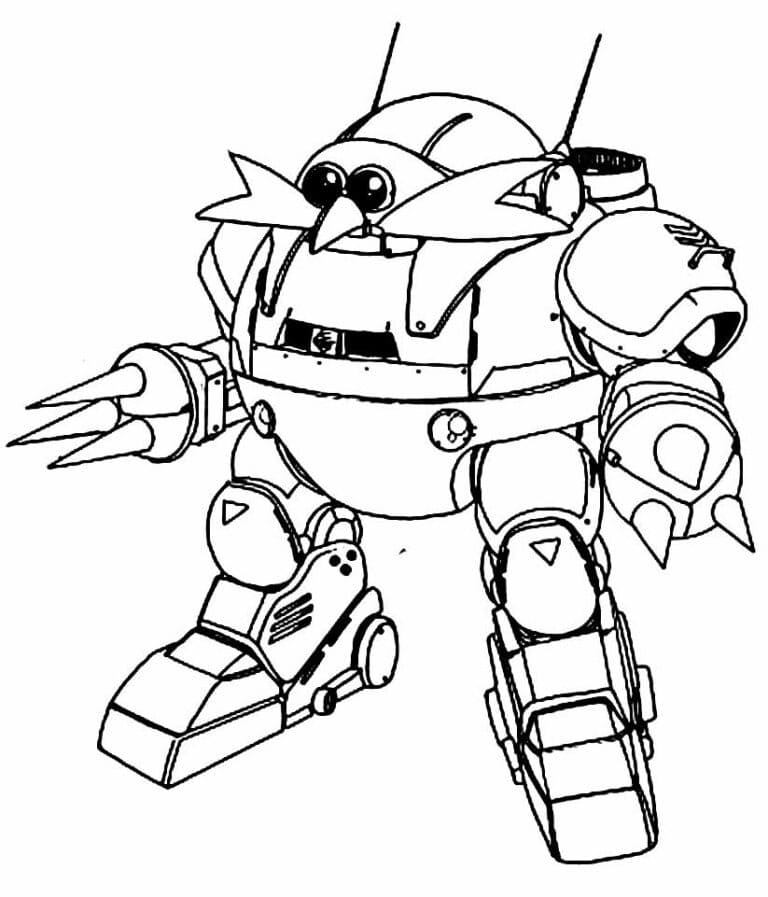 Desenhos de Doutor Ivo Robotnik imprimível para crianças para colorir