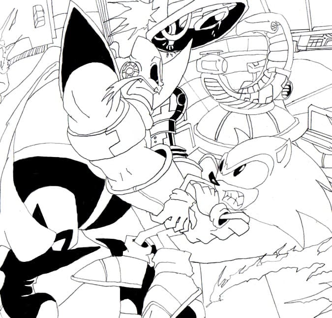 Desenhos de Doutor Ivo Robotnik para crianças para colorir