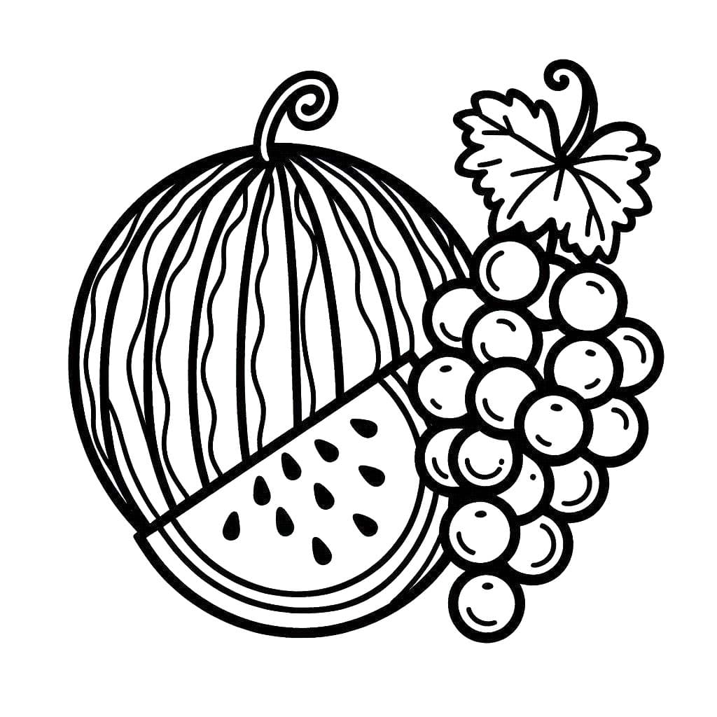 Desenhos de Frutas gratuita para colorir
