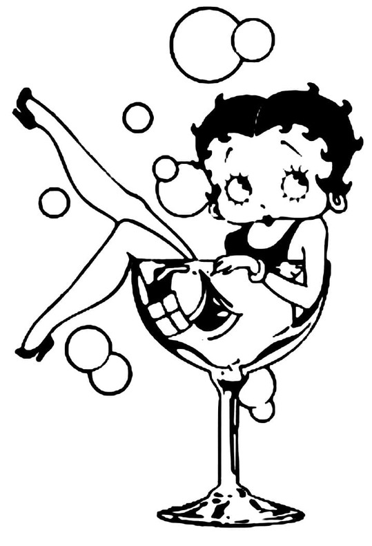 Desenhos de Imagem Betty Boop impressão para colorir