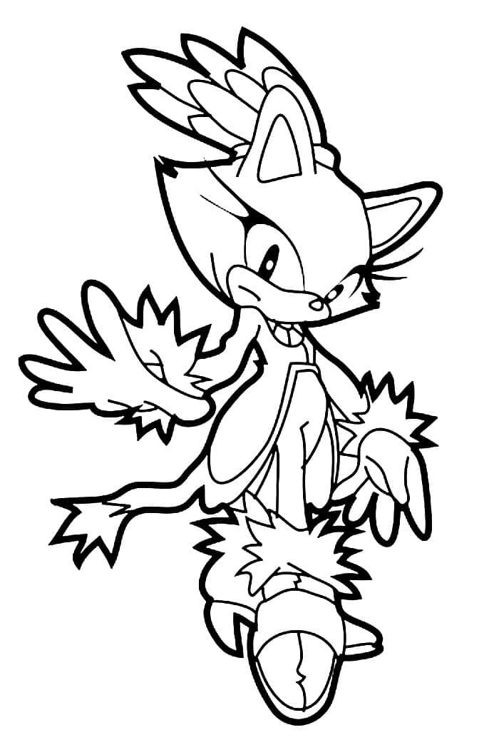 Desenhos de Imagem Blaze the Cat gratuita para colorir