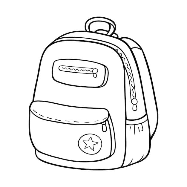 Desenhos de Imagem Bolsa impressão para colorir