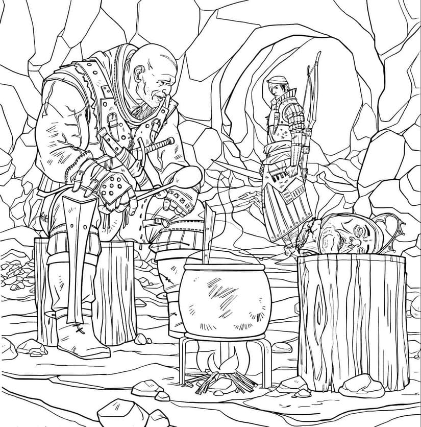 Desenhos de Imagem The Witcher gratuita para colorir