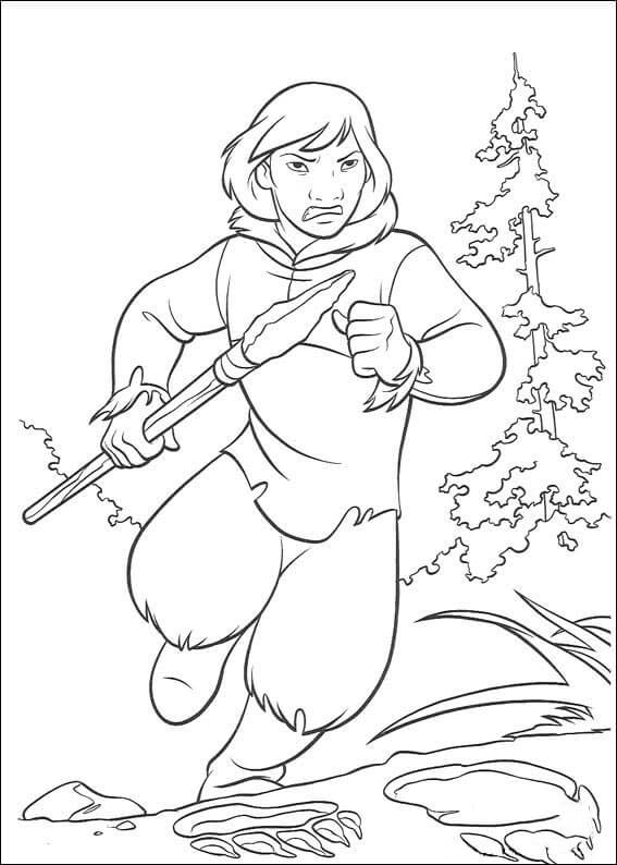 Irmão Urso desenho animado grátis para colorir