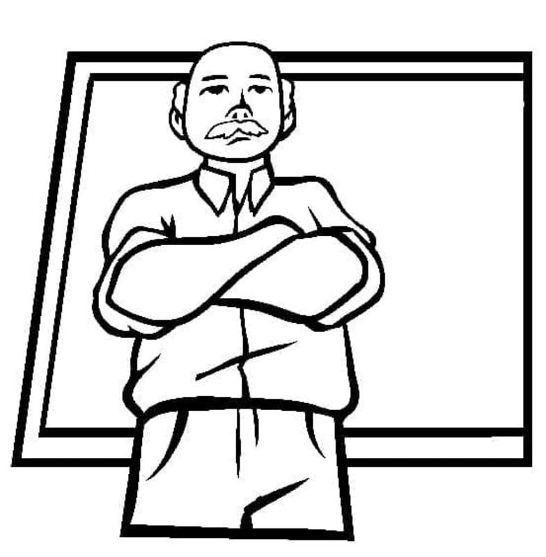 Professora Para Colorir