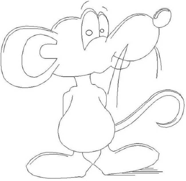 Desenhos de Rato 1 para colorir