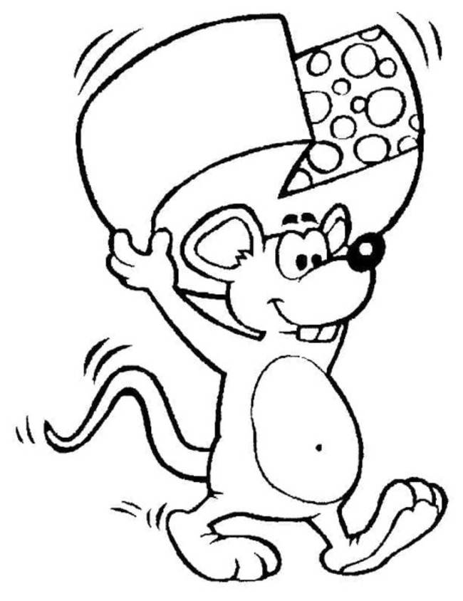 Desenhos de Rato 2 para colorir