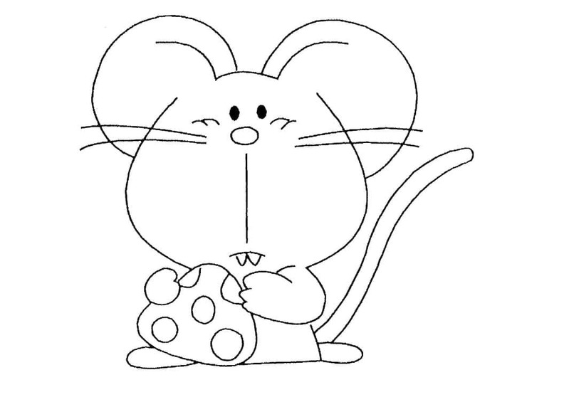Desenhos de Rato 5 para colorir