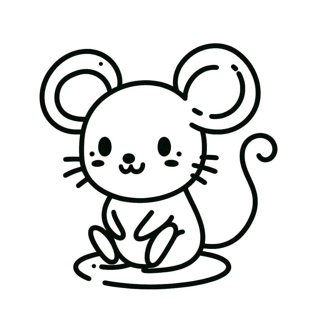 Desenhos de Rato impressão para colorir