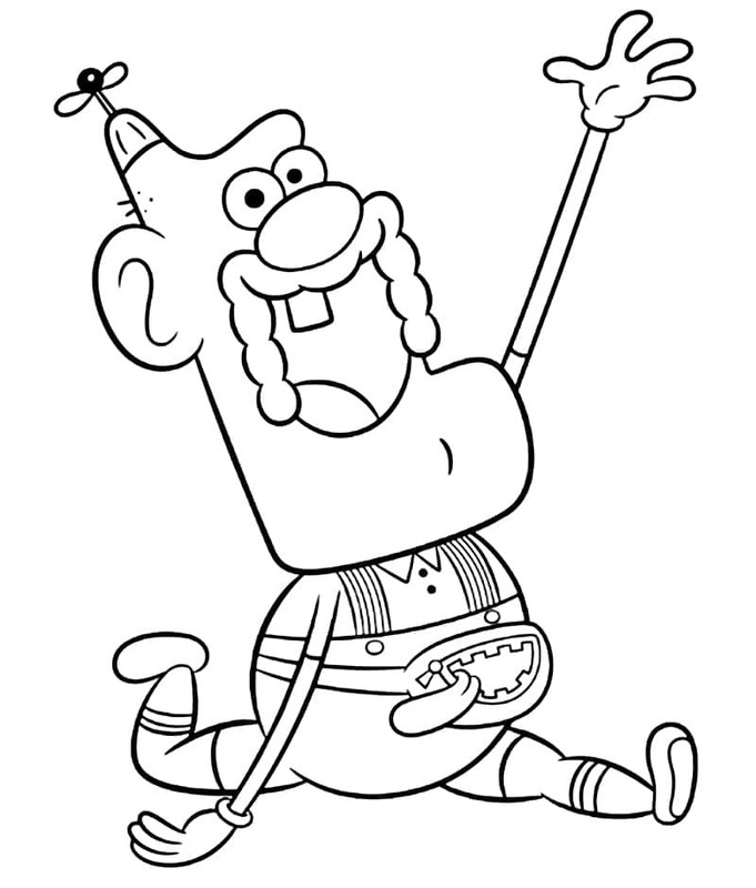 Desenhos de Titio Avô impressão gratuita para colorir