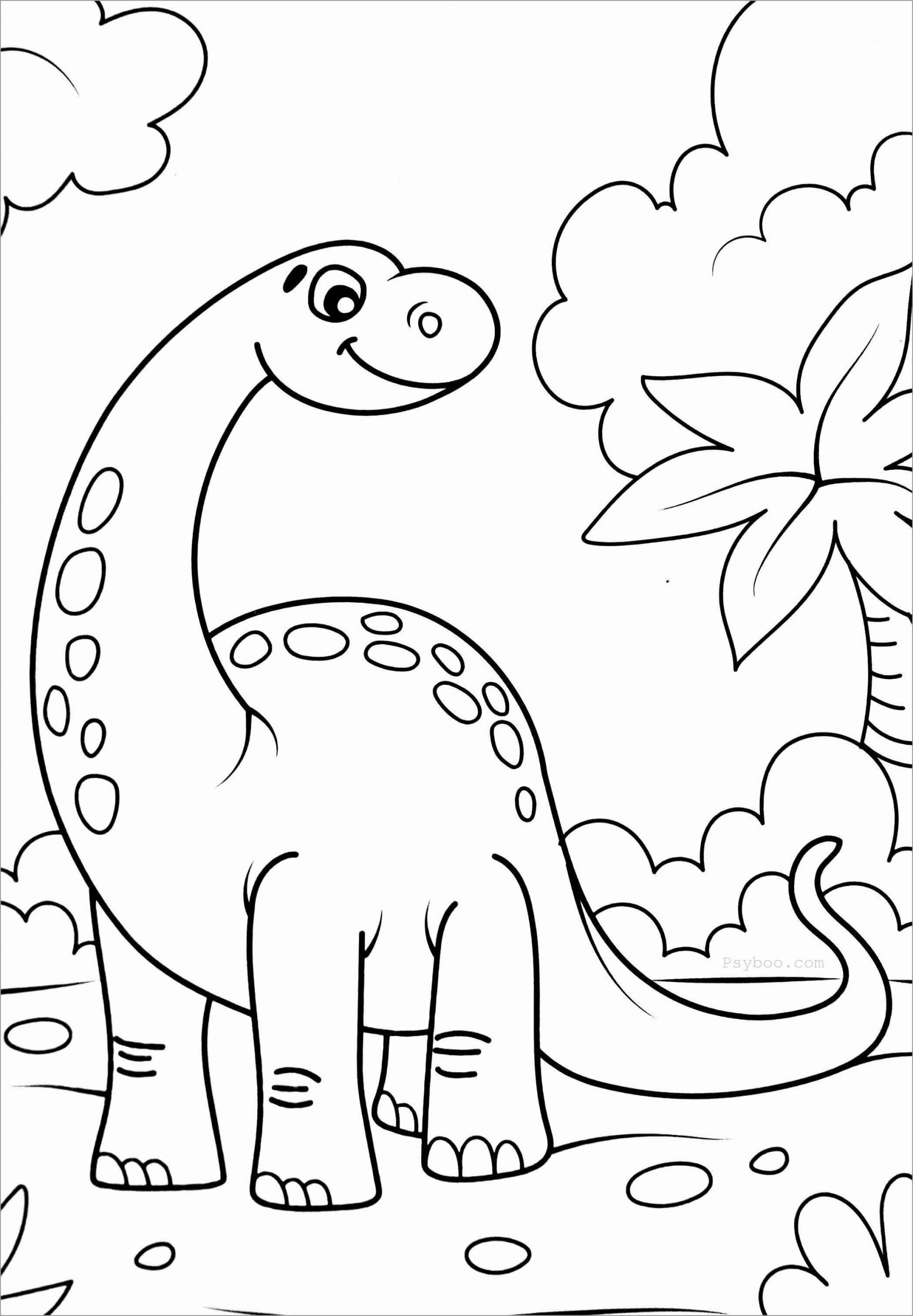 Smiling Long neck Dinosaur