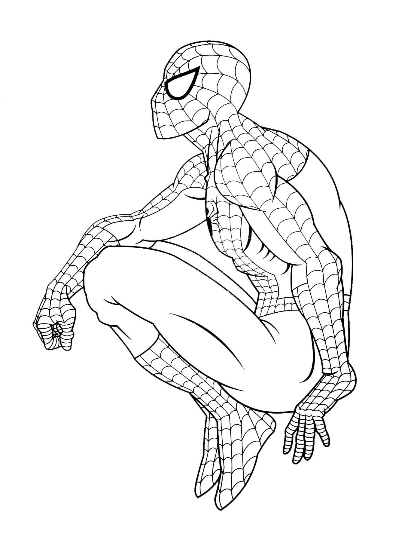 Spiderman Sitting