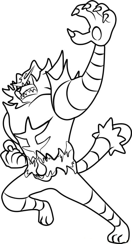 Angry Incinerator coloring page