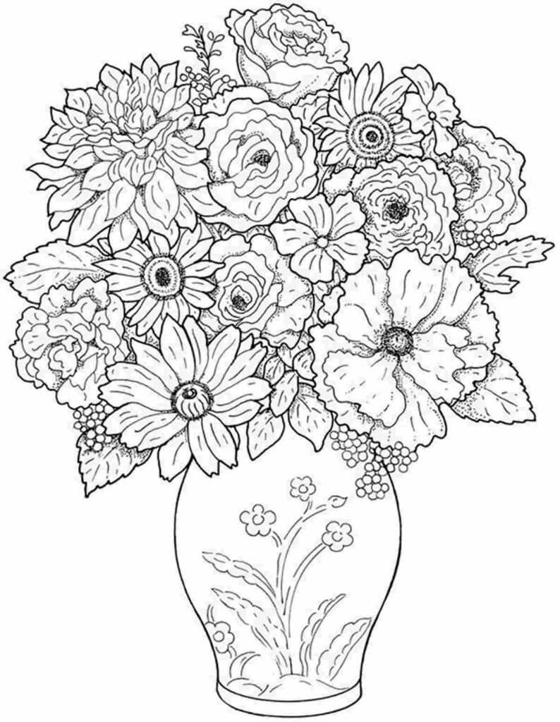 Basic Vase of Flowers