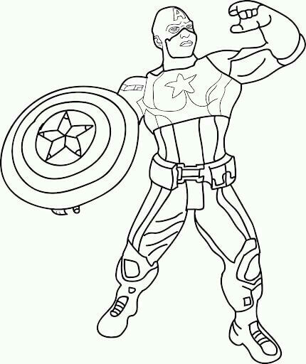 Captain America ready for battle