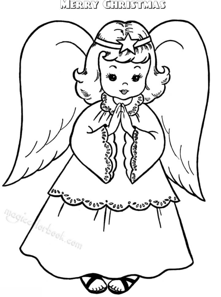 Christmas Angel coloring pages