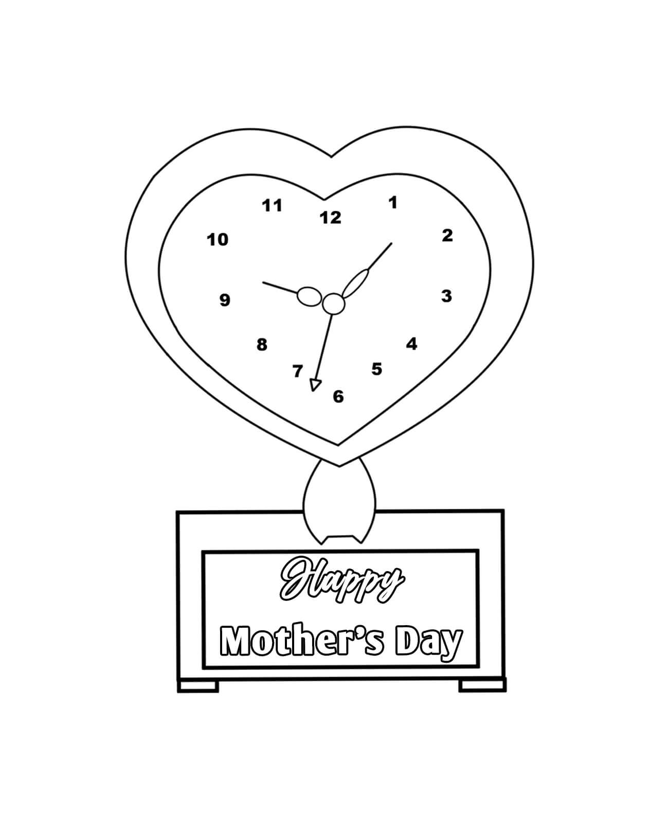 Clock in Mother's Day