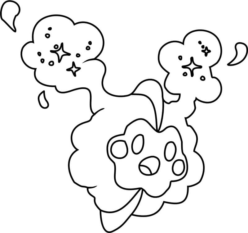 Cosmog coloring page