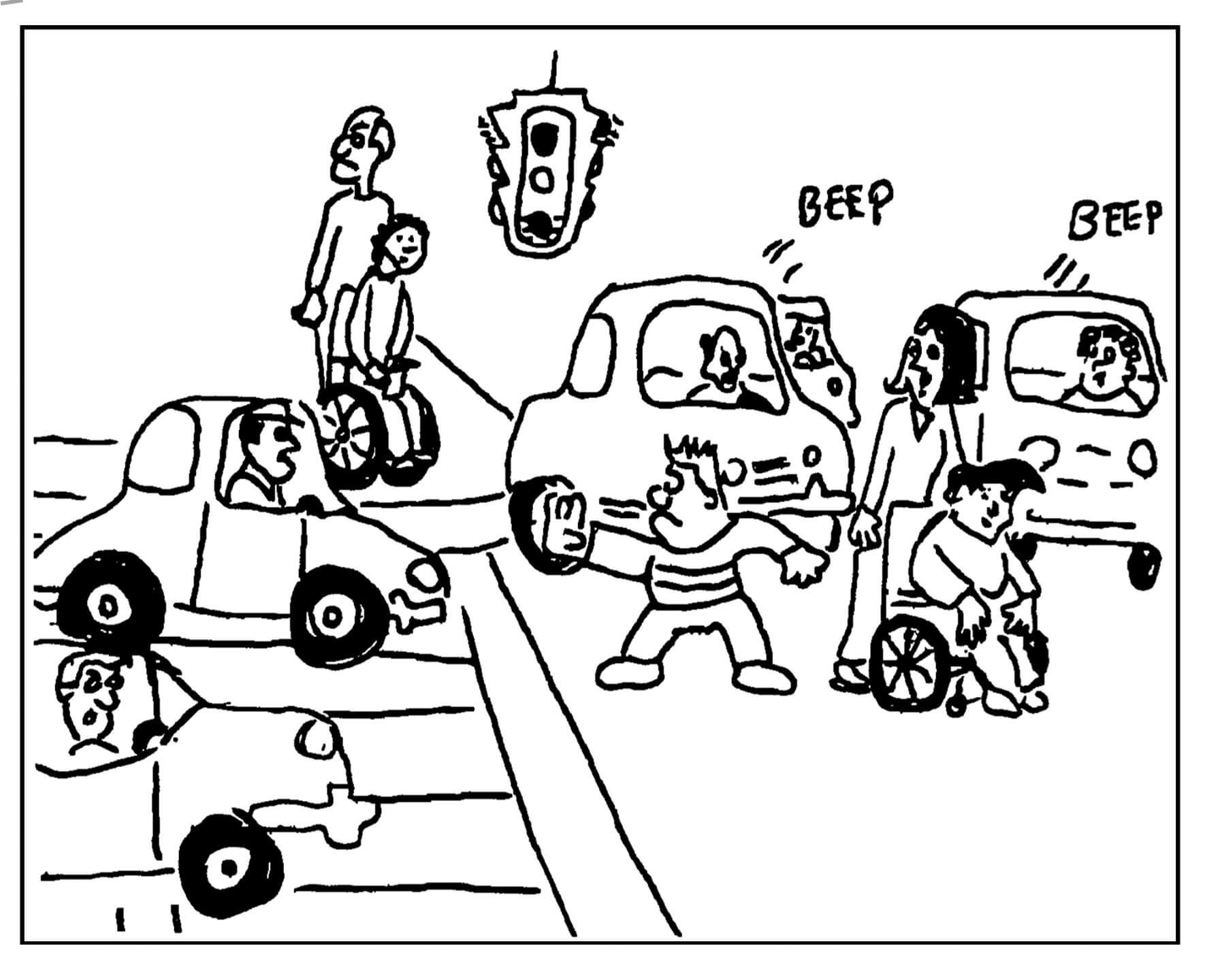 Drawing Road and Street Safety