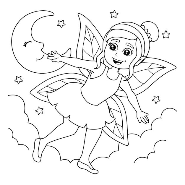 drawings of fairies flying