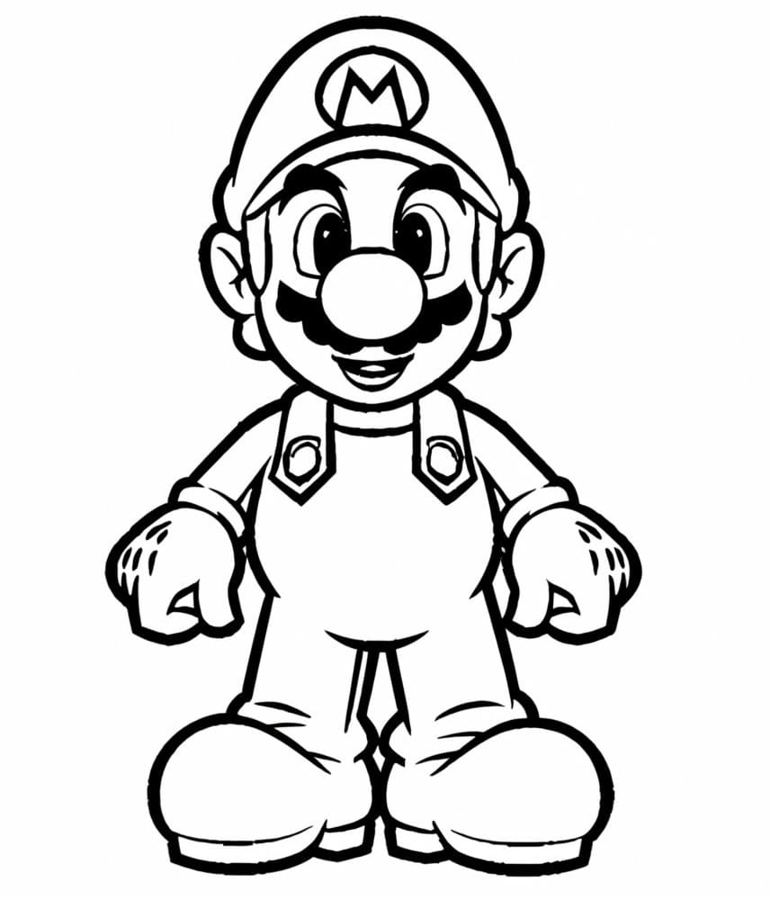 Mario Nintendo Game coloring page - Download, Print or Color Online for ...