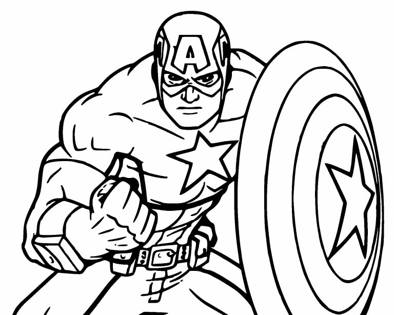 Portrait of Captain America