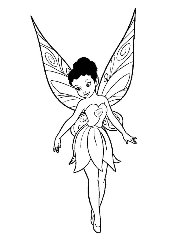 Printable Fairy coloring page