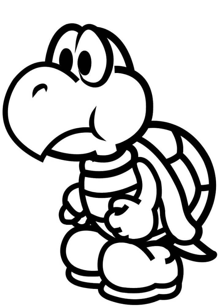 koopa troopa coloring pages
