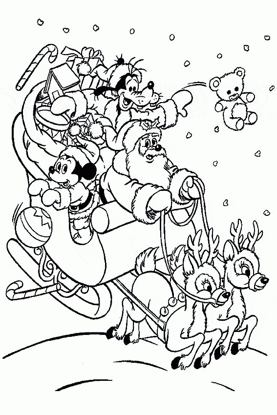 Santa Claus on Christmas Occasion coloring page