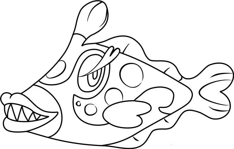 Scary Vikavolt coloring page