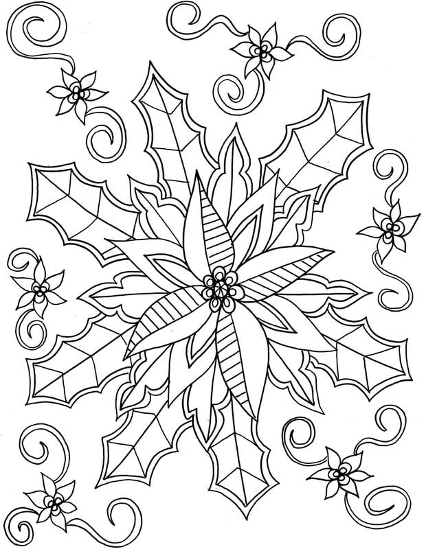 Snowflake coloring page