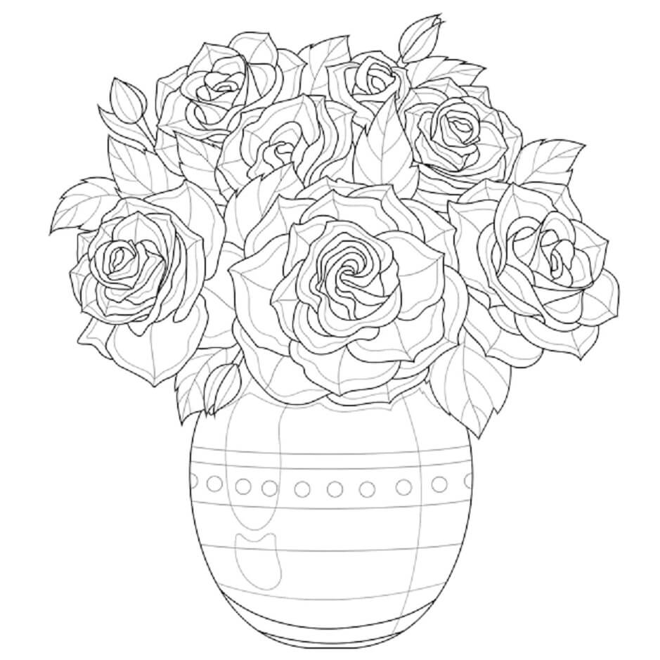 Vase of Rose